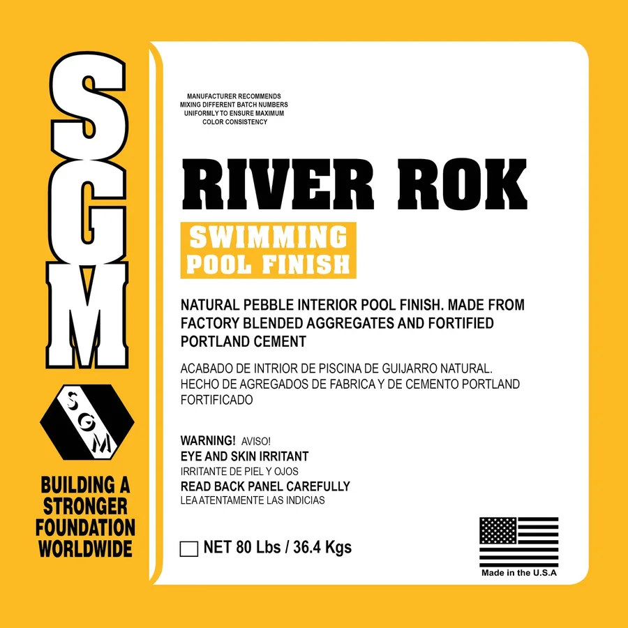 River Rok pool finish
